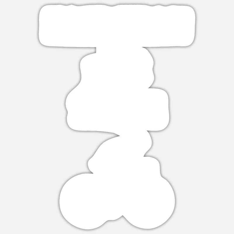 Kondition statt Strom - Sticker Größe S (10 x 10 cm) - Mattweiß