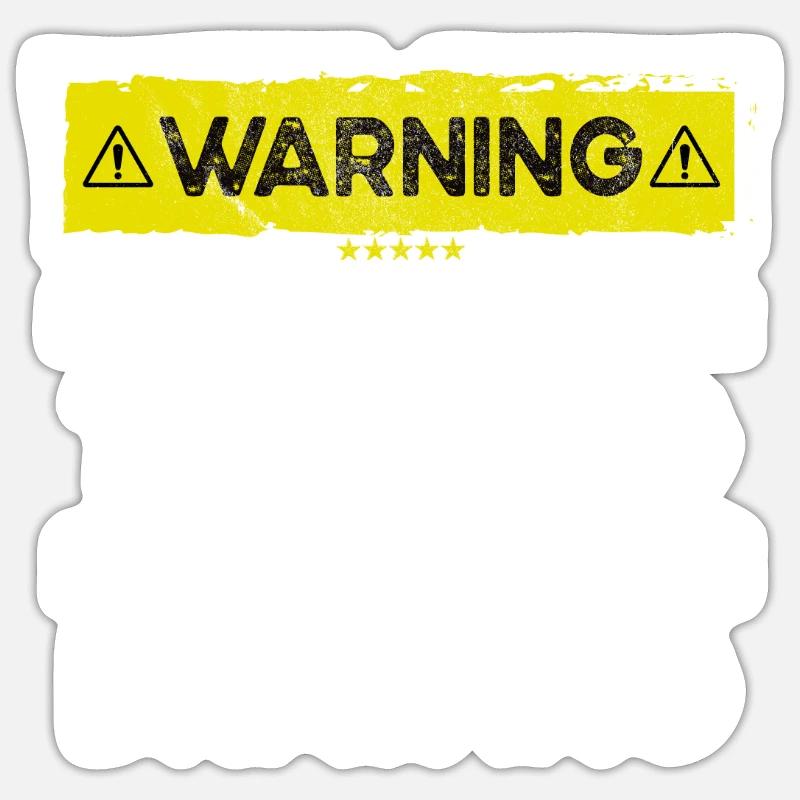 Parler de Dessiner drôle - Sticker taille S (10 x 10 cm) - blanc mat