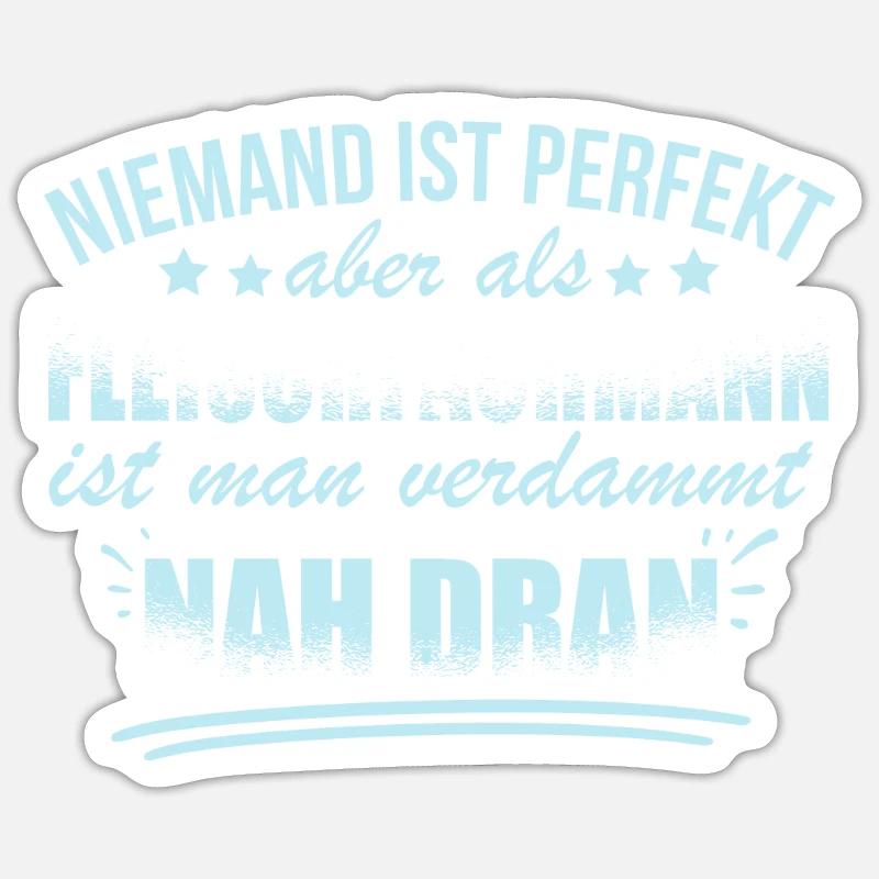 Lustige Fleischfachmann Arbeiter Metzger - Sticker size S (10 x 10 cm) - white matte