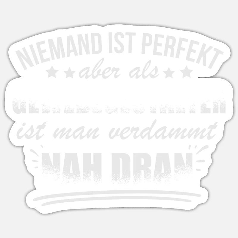 Lustige Gewebegestalter Arbeit Textilgestaltung - Sticker size S (10 x 10 cm) - white matte