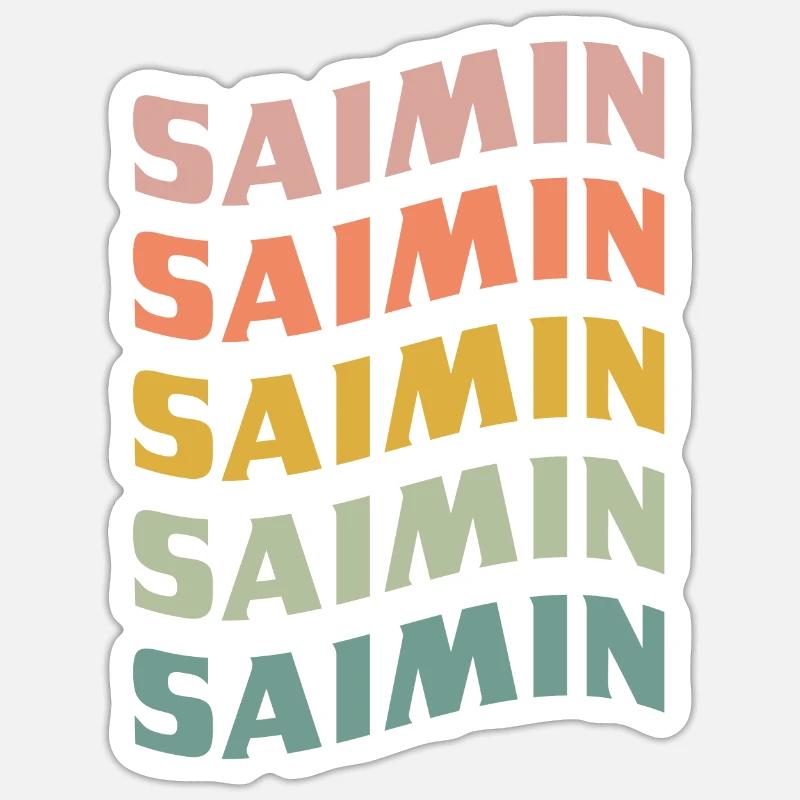 Saimin - Sticker size S (10 x 10 cm) - white matte