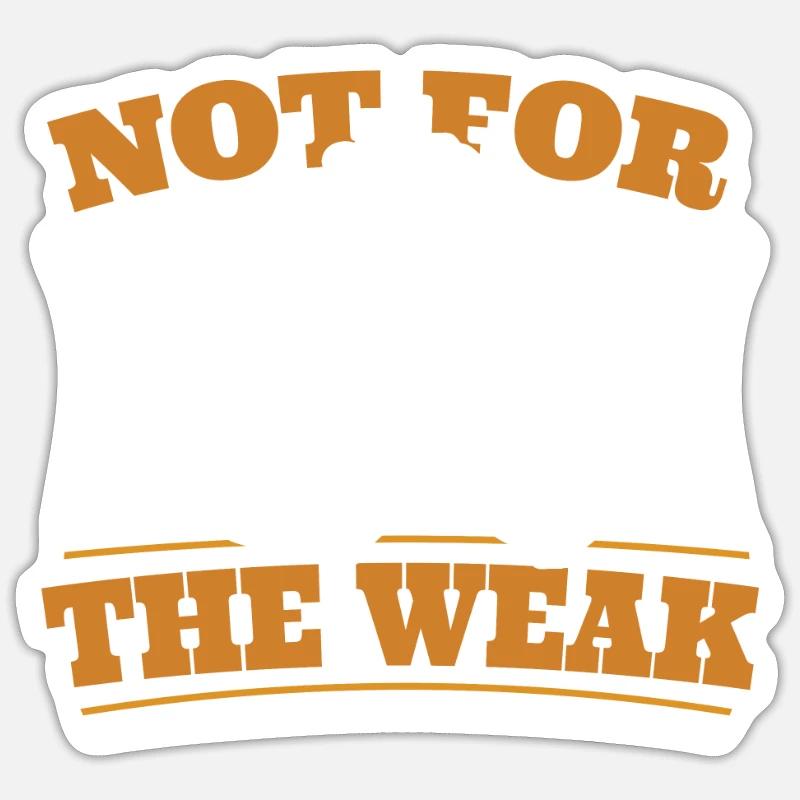 Not For The Weak Techniques Exercise Trainer Arm Sticker size S (10 x 10 cm)