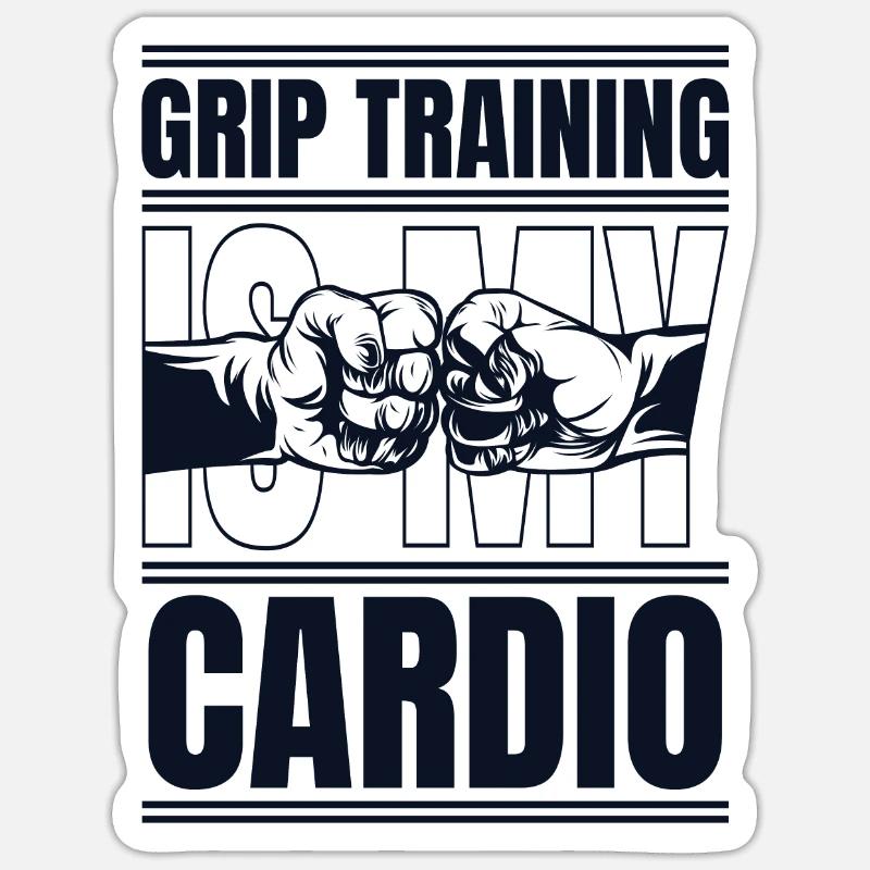 Training Is My Cardio Exercise Techniques Sticker Größe S (10 x 10 cm)