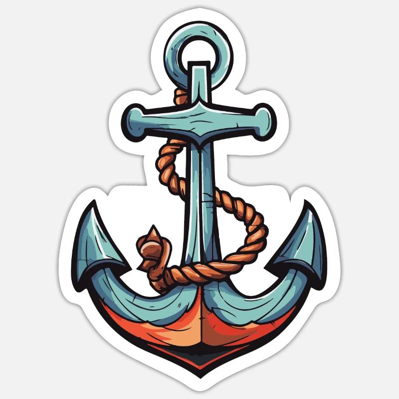 Anchor Harbour - Sticker size S (10 x 10 cm) - white matte