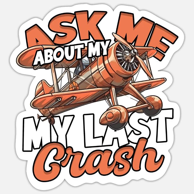 Model Airplane Model Airplane - Sticker size S (10 x 10 cm) - white matte