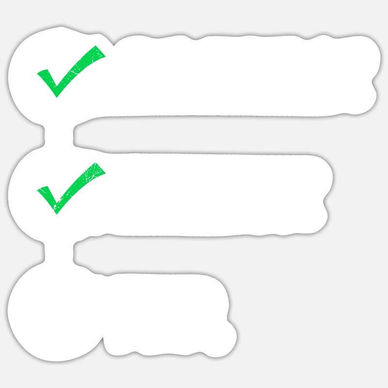 Bachelor Master PHD. Masterabschluss Bestanden Sticker Größe S (10 x 10 cm)