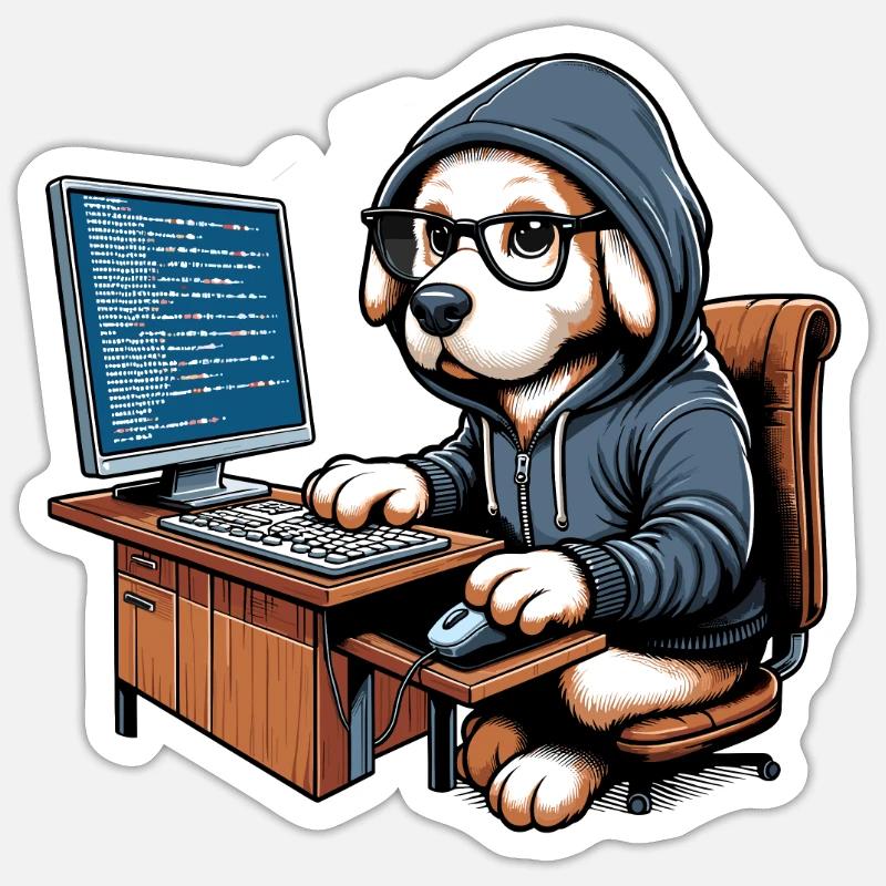 Ethical Hacking Analyst Ethical Cyber Security Sticker Größe S (10 x 10 cm)