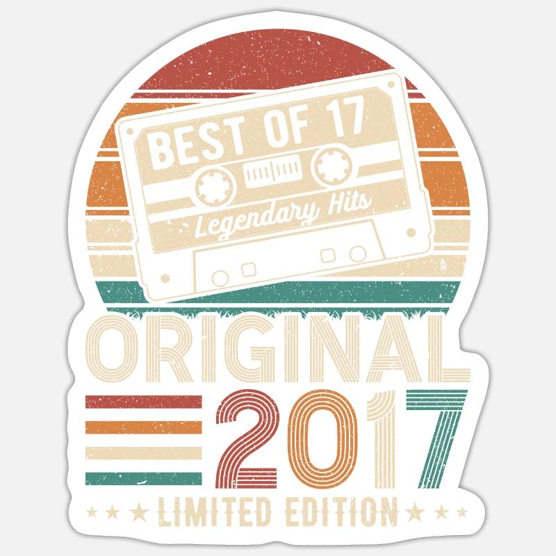 Légendes nées - Sticker taille S (10 x 10 cm) - blanc mat