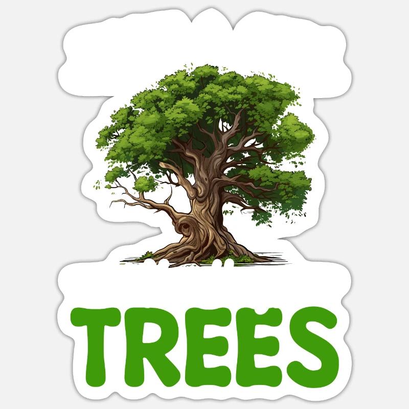Câlin d’arbre - Sticker taille S (10 x 10 cm) - blanc mat