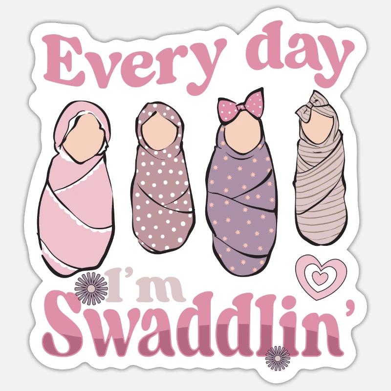 Infirmière Bébé Maternité Infirmière Sticker taille S (10 x 10 cm)