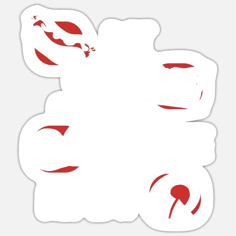 Manger Dormir Lutter Répéter Techniques Exercice Bras Sticker taille S (10 x 10 cm)