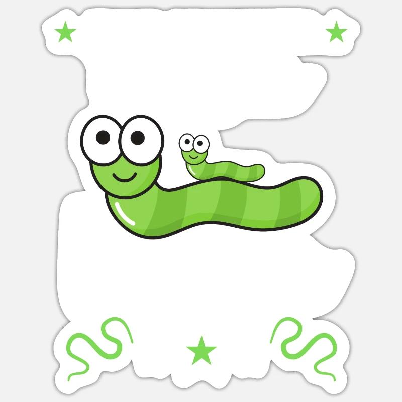Nur ein weiterer Wurmzüchter Sticker Größe S (10 x 10 cm)