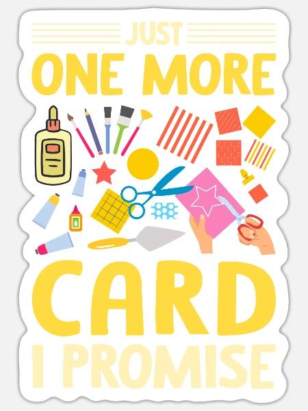 Papierbasteln Cardmaker Handmade Crafter Karte - Sticker Größe S (10 x 10 cm) - Mattweiß