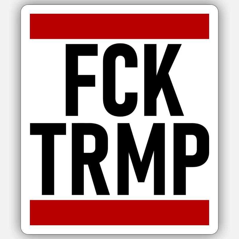 FCK TRMP Sticker Größe S (10 x 10 cm)