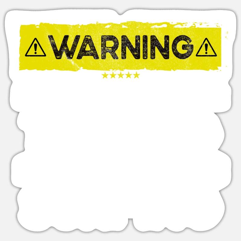 Talking about Surfing funny - Sticker size S (10 x 10 cm) - white matte