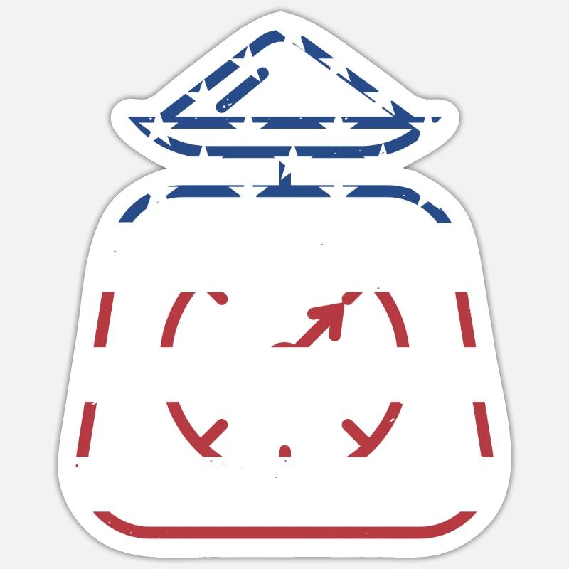 Baker Us Flag Baking Sticker Größe S (10 x 10 cm)