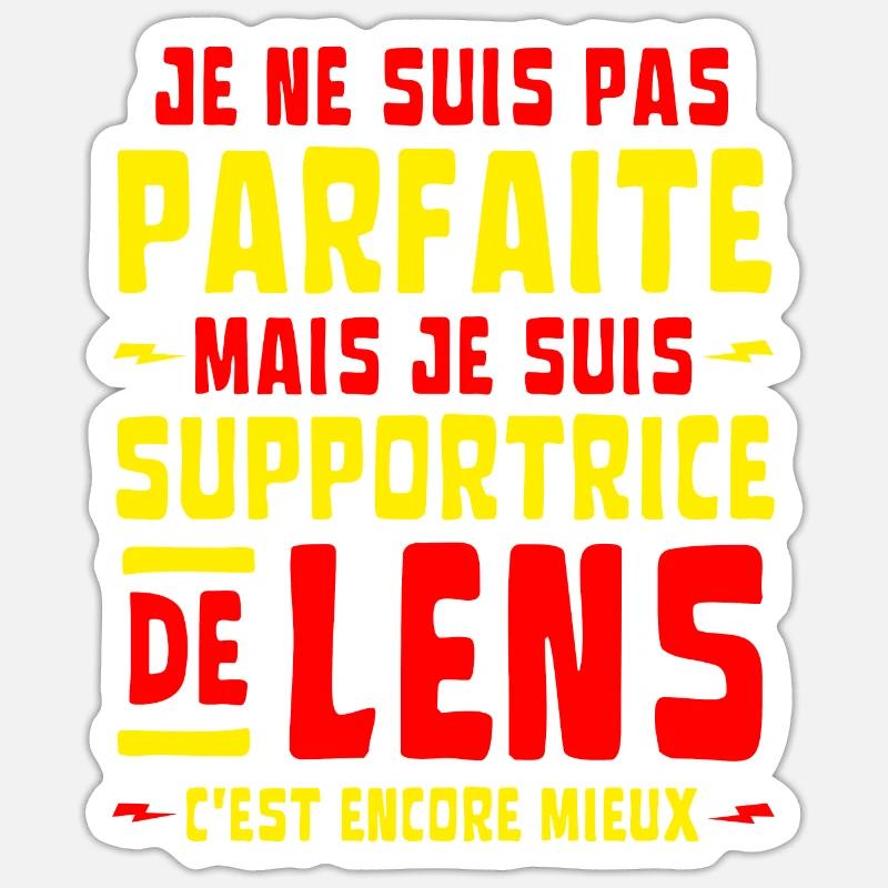 supportrice de Lens, c'est encore MIEUX !! Sticker taille S (10 x 10 cm)