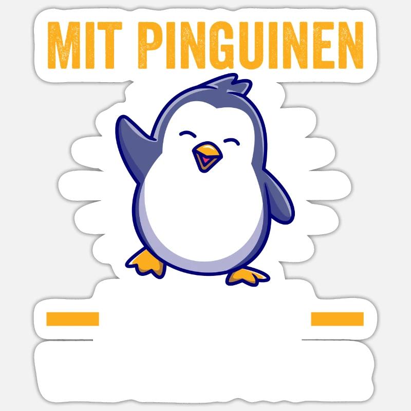 Cute Penguin - Sticker size S (10 x 10 cm) - white matte