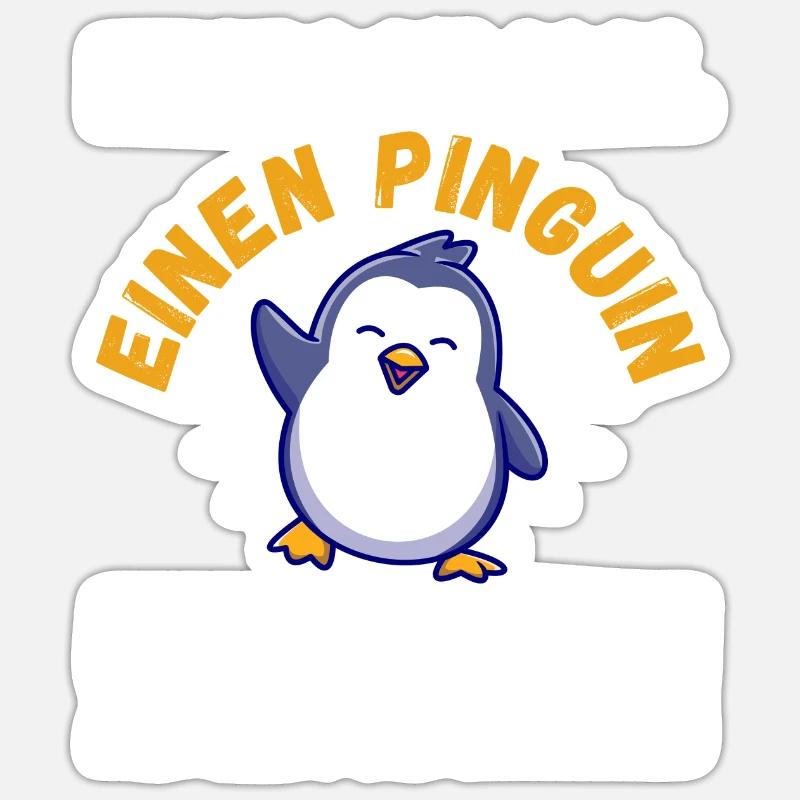 Cute Penguin - Sticker size S (10 x 10 cm) - white matte