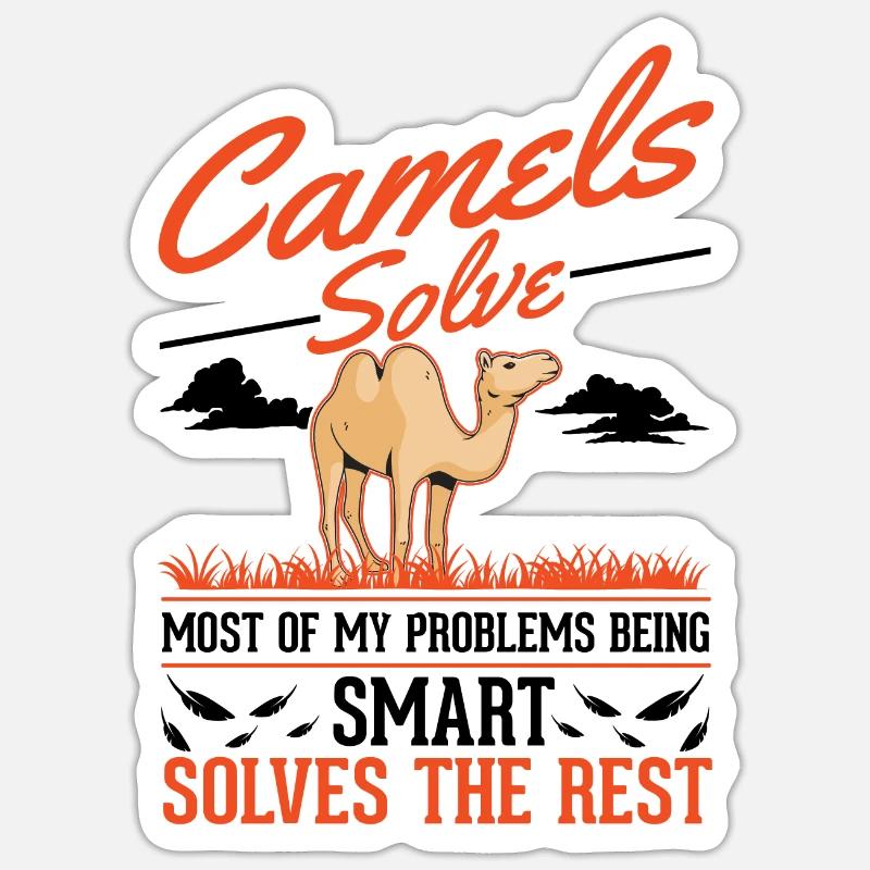 Kamel Dromedar Ägypten Geschenk Großkamel Sticker Größe S (10 x 10 cm)