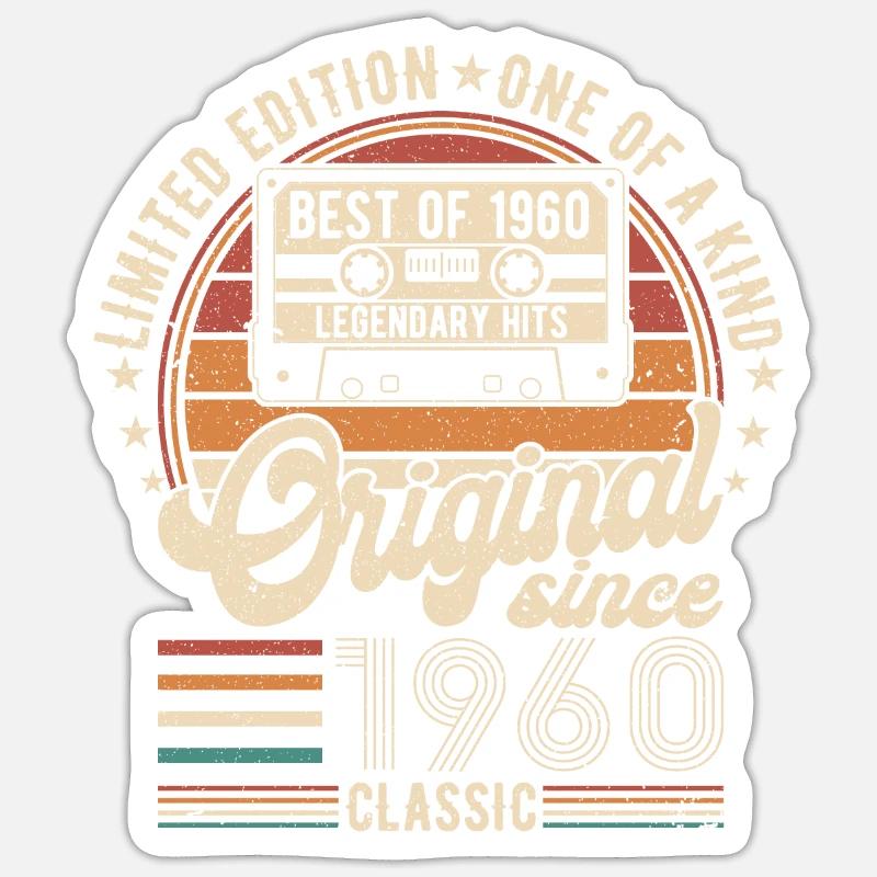Elégance éternelle '64 - Sticker taille S (10 x 10 cm) - blanc mat