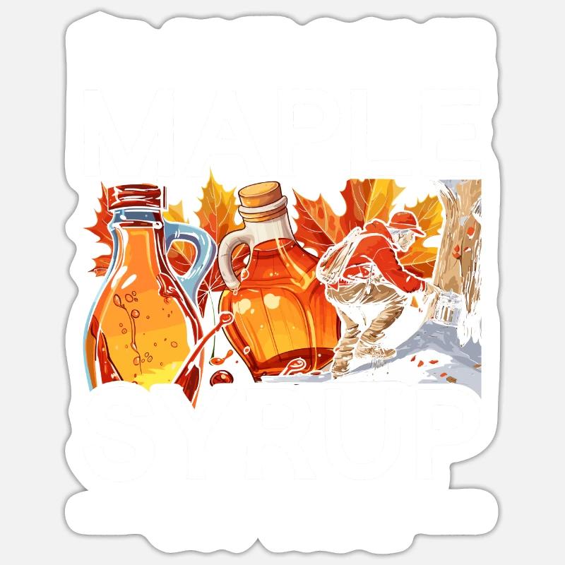 Maple Syrup Maple Tree Maple Sap Sticker size S (10 x 10 cm)