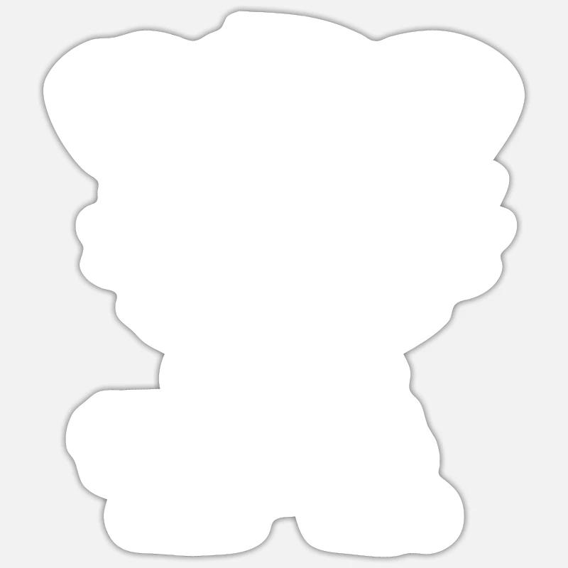 Tiger - Sticker Größe S (10 x 10 cm) - Mattweiß