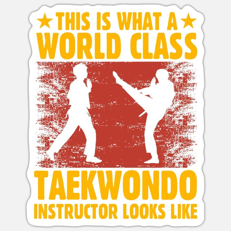 This is what world class taekwondo instructor Sticker size S (10 x 10 cm)