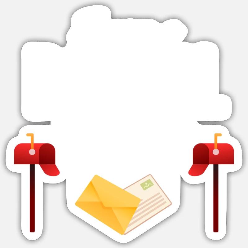 Forever A Postal Employee Postman Postman Sticker size S (10 x 10 cm)