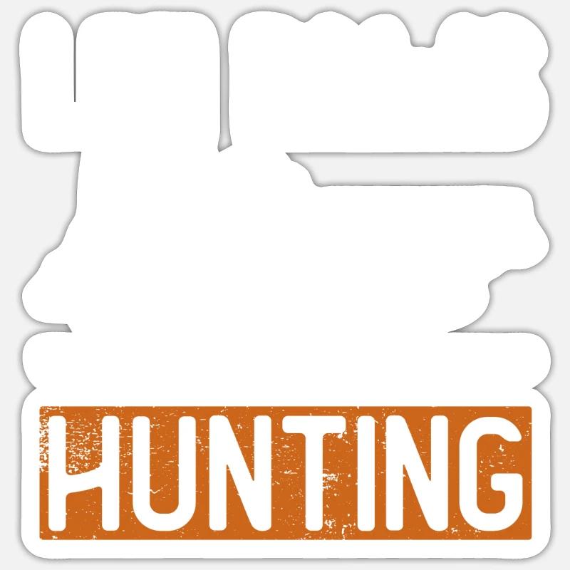 Fuchsjagd Geschenke Jagdhund Sticker Größe S (10 x 10 cm)