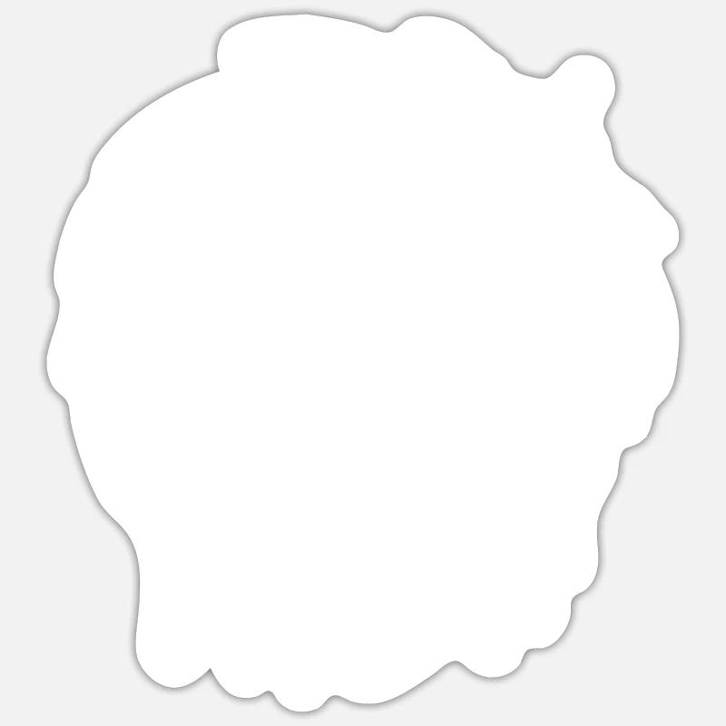 Emo Gothique - Sticker taille S (10 x 10 cm) - blanc mat