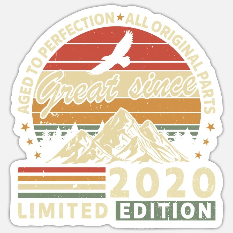 2020 - Sticker size S (10 x 10 cm) - white matte