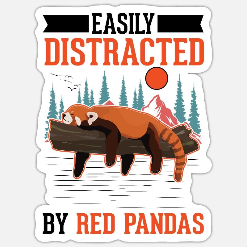Red Panda Gift Red Panda Sticker size S (10 x 10 cm)