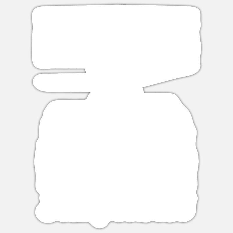 Glider - Sticker size S (10 x 10 cm) - white matte