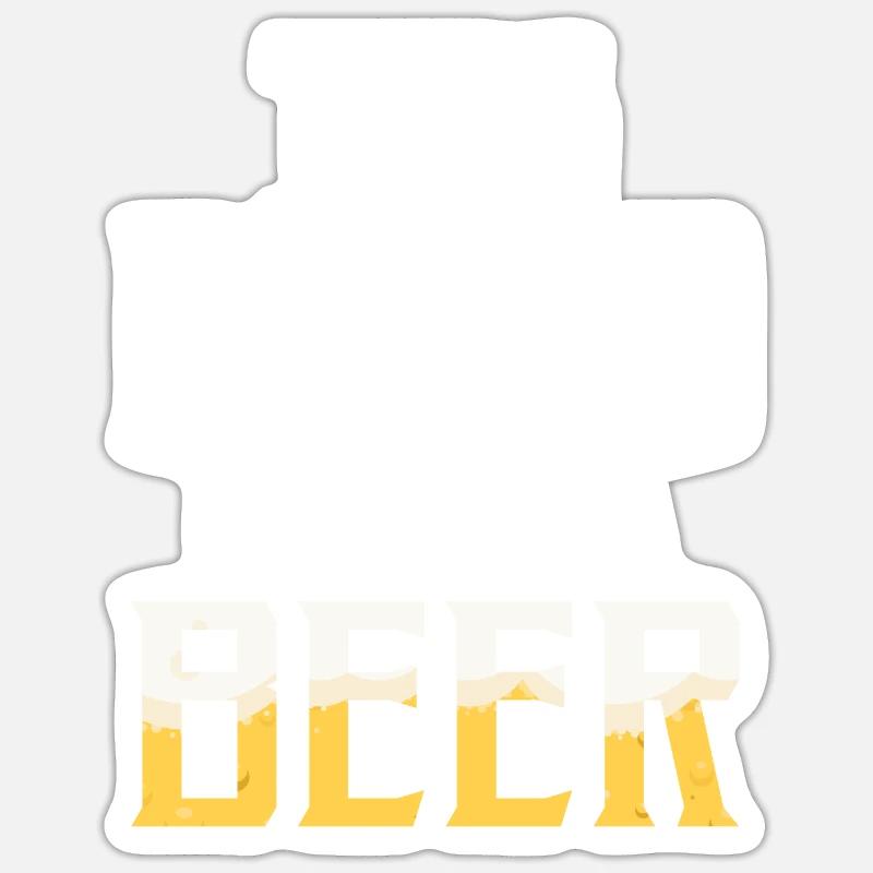 Giftidea Beard Men Sticker Größe S (10 x 10 cm)