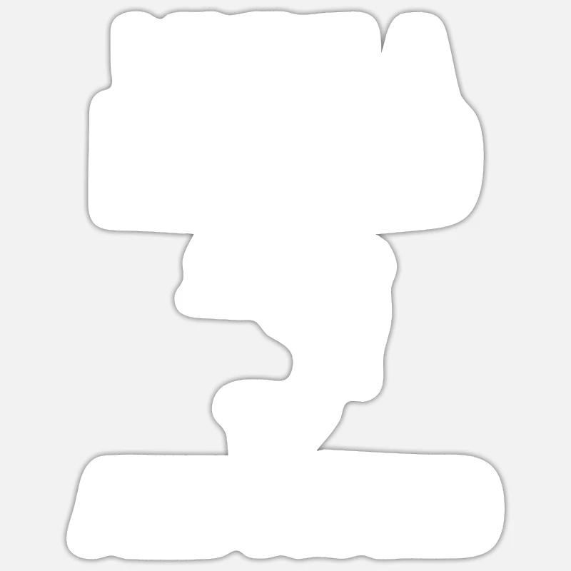 Giftidea Beard Men Sticker Größe S (10 x 10 cm)