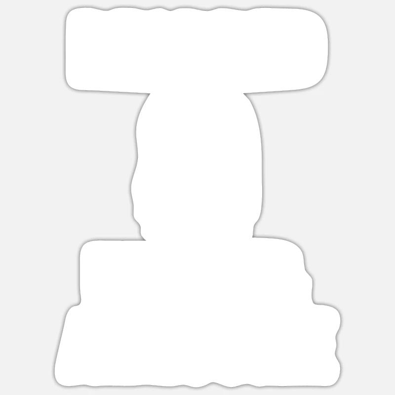 Giftidea Beard Men Sticker Größe S (10 x 10 cm)