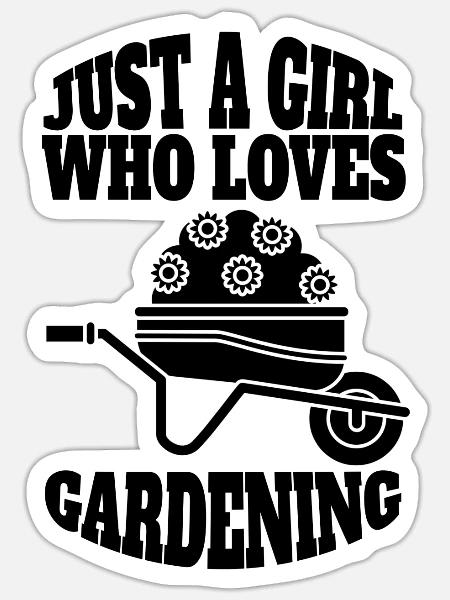 Hobbygärtner Garten Geschenk Gärtner Obstgarten - Sticker Größe S (10 x 10 cm) - Mattweiß
