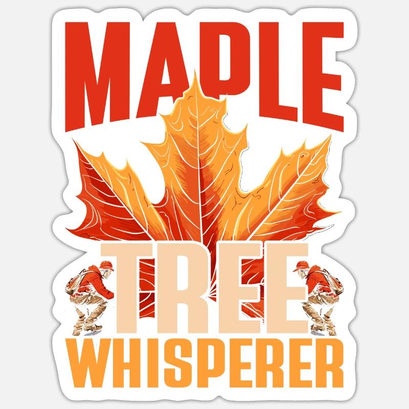 Sirop d’érable érable arbre Whisperer Sticker taille S (10 x 10 cm)