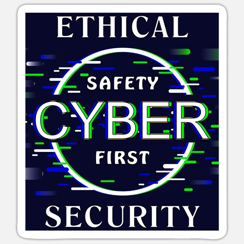 Ethical Cyber Security Sticker size S (10 x 10 cm)