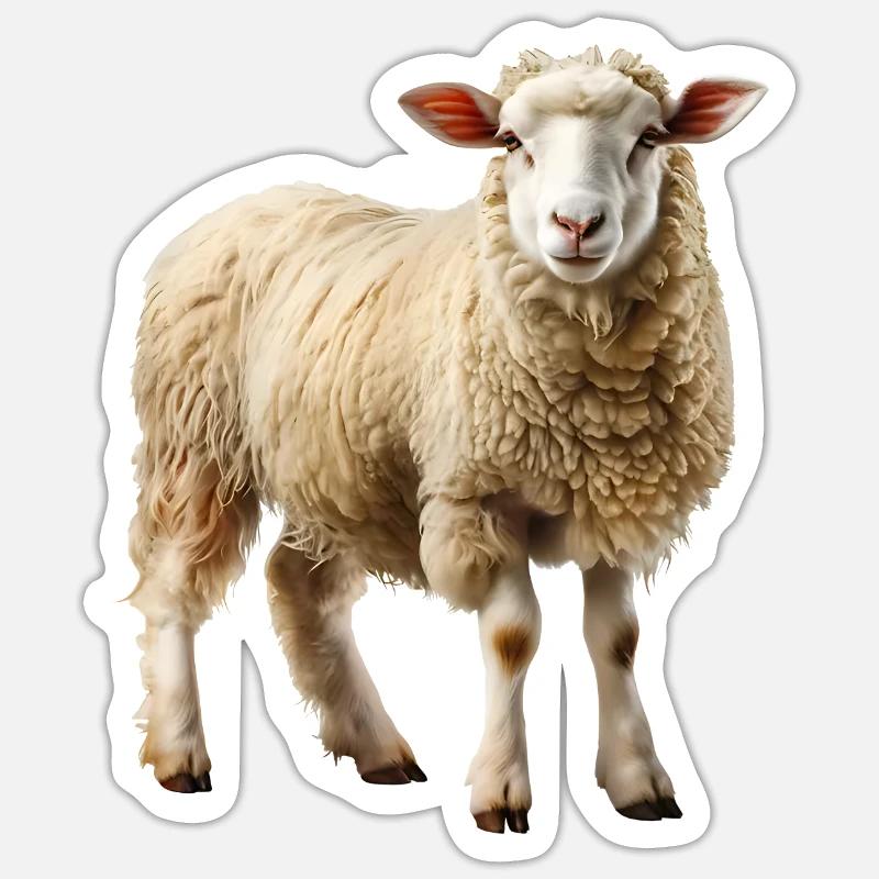 Das Schaf ist ein Landschaftspfleger Sticker Größe S (10 x 10 cm)