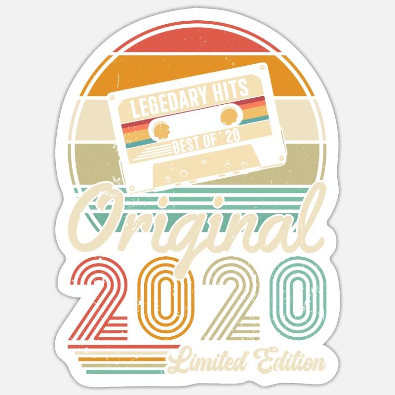2020 - Sticker taille S (10 x 10 cm) - blanc mat