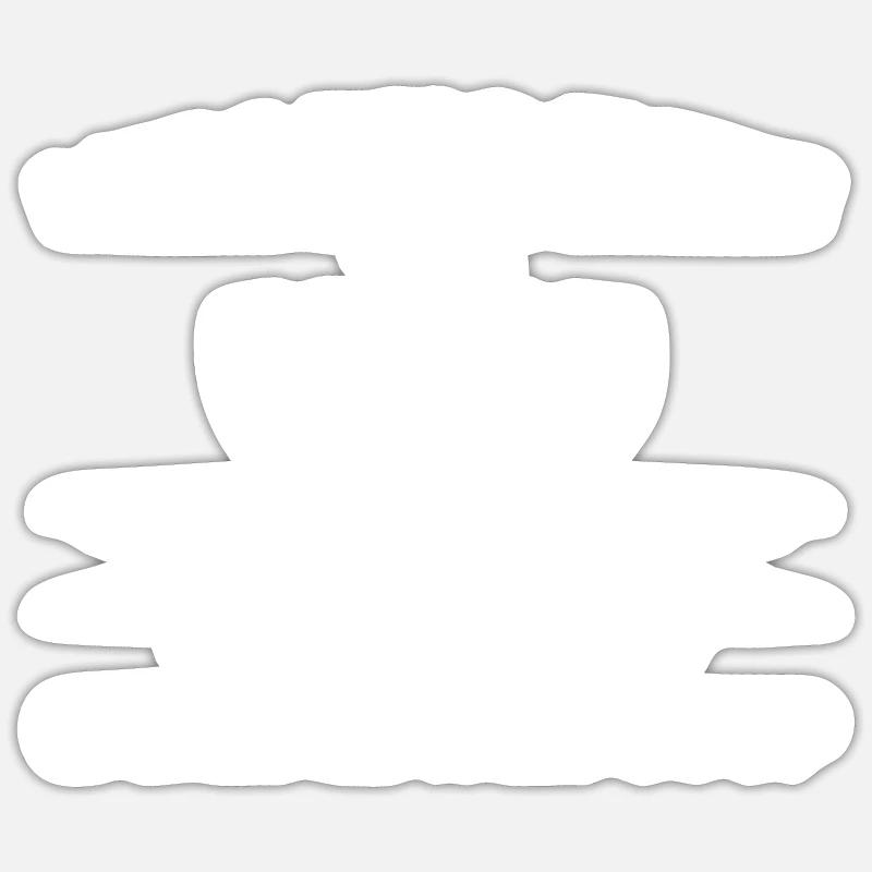 soupe de chou-fleur - Sticker taille S (10 x 10 cm) - blanc mat