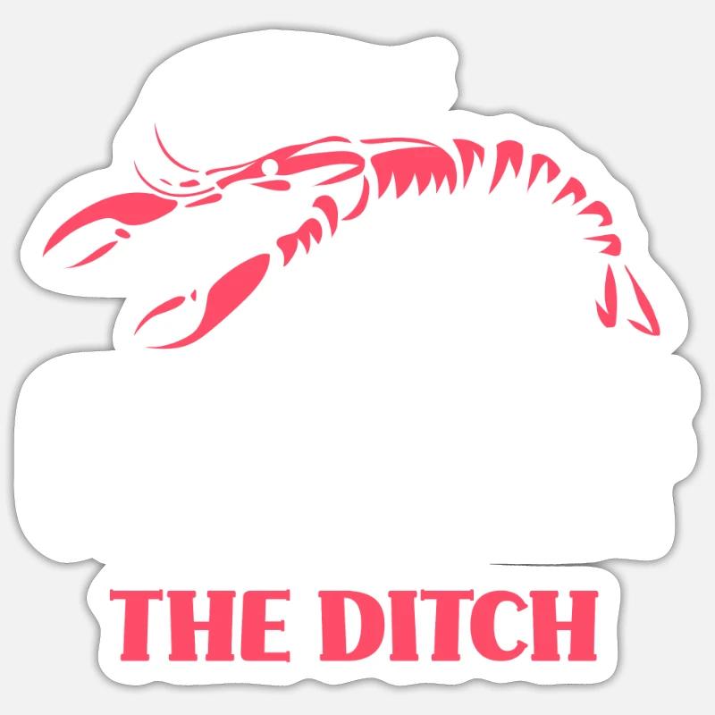 Langusten Hähnchen Meerestier - Sticker Größe S (10 x 10 cm) - Mattweiß