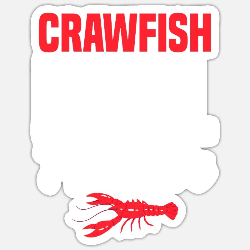 Écrevisses Chef cadeau - Sticker taille S (10 x 10 cm) - blanc mat