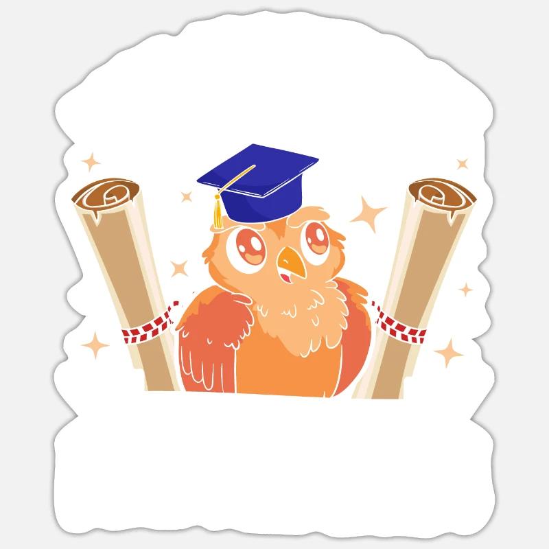 Master 2024 Ich habe die Lizenz zum Klugscheißen - Sticker Größe S (10 x 10 cm) - Mattweiß