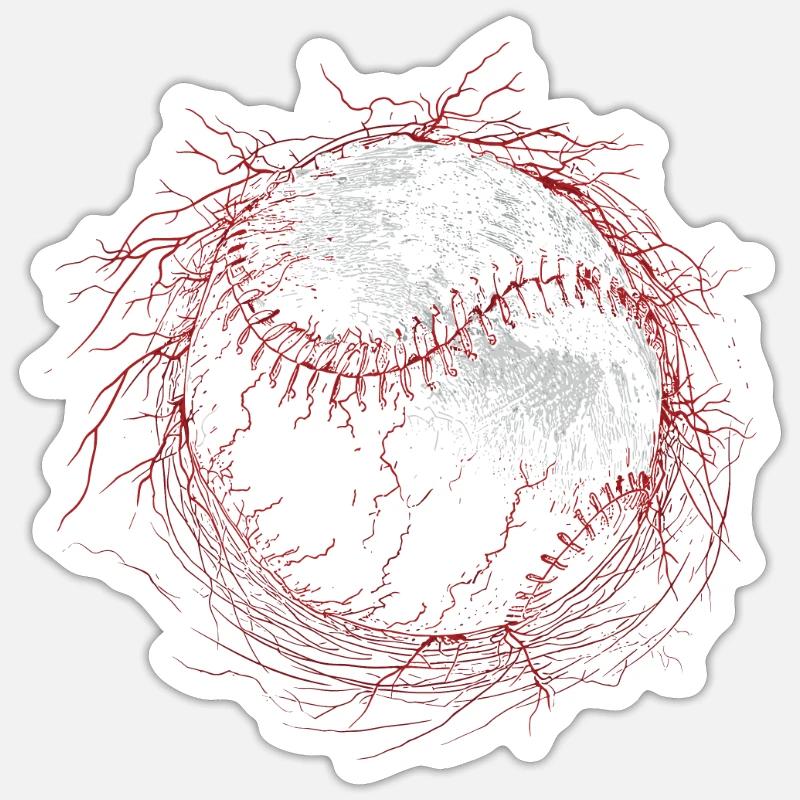Baseball Sticker size S (10 x 10 cm)