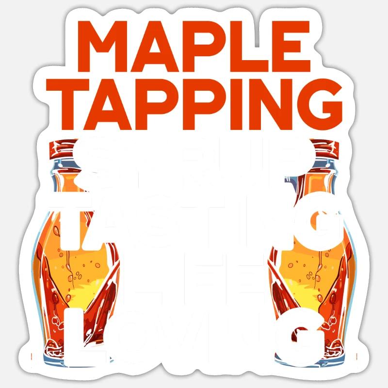 Sève d’érable Sirop d’érable Érable Sticker taille S (10 x 10 cm)