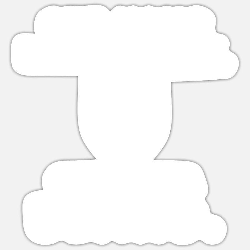 Giftidea Beard Men Sticker Größe S (10 x 10 cm)