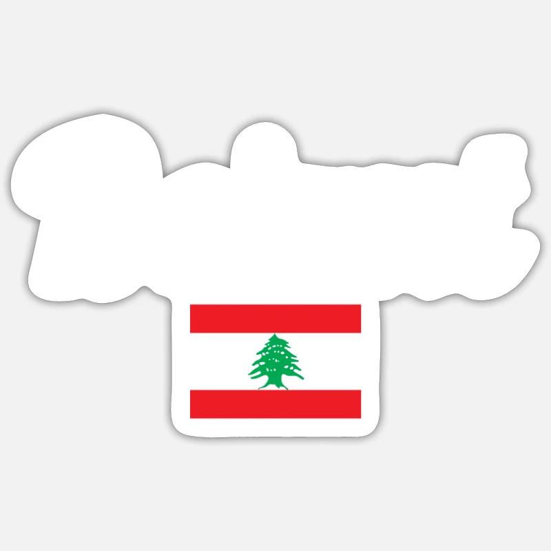 Beyrouth, Liban, Liban, Drapeau Libanais, Libanais Sticker taille S (10 x 10 cm)